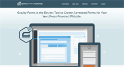 Desktop Screenshot of gravityforms.com