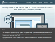 Tablet Screenshot of gravityforms.com